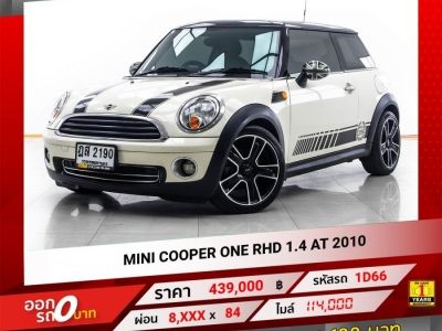 2010 MINI COOPER ONE RHD 1.4